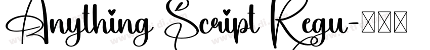 Anything Script Regu字体转换